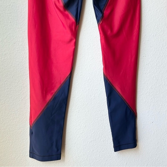 Laain Sheila Diamond Leggings Red Blue Sz L - Picture 11 of 16